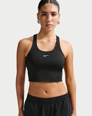 Nike Tempo Women's Medium-Support Cropped Sports Bra Tank Top. Nike SI